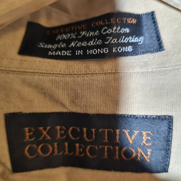 Exclusive collection shirt button down beige longsleeve 16 1/2, 34-35 - Picture 6 of 7
